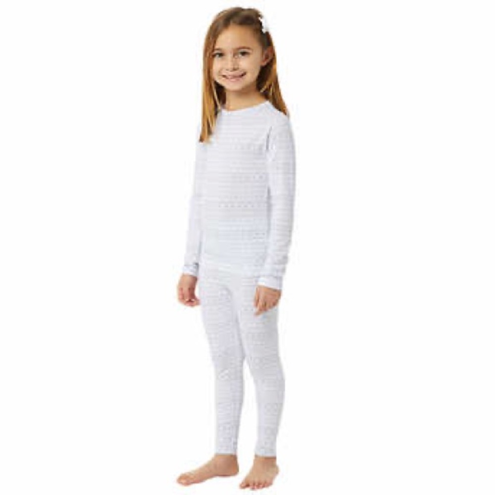 32 Degrees Kid's Heat Long Sleeve Crew Neck Legging Set